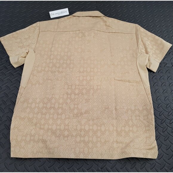 Puma x Dapper Dan Ginger Root Button Up Shirt Mens Sz Small 539805 NWT MSRP $125 - Picture 3 of 8
